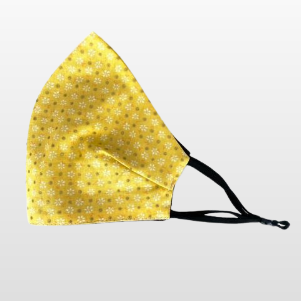 Yellow, Daisy, Gold Dot Mask