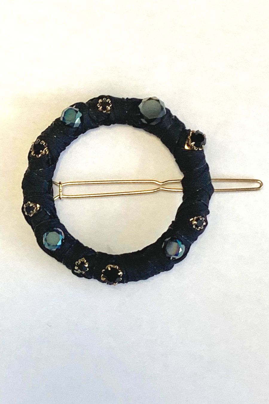 Luxury Fabric Circle Barrette