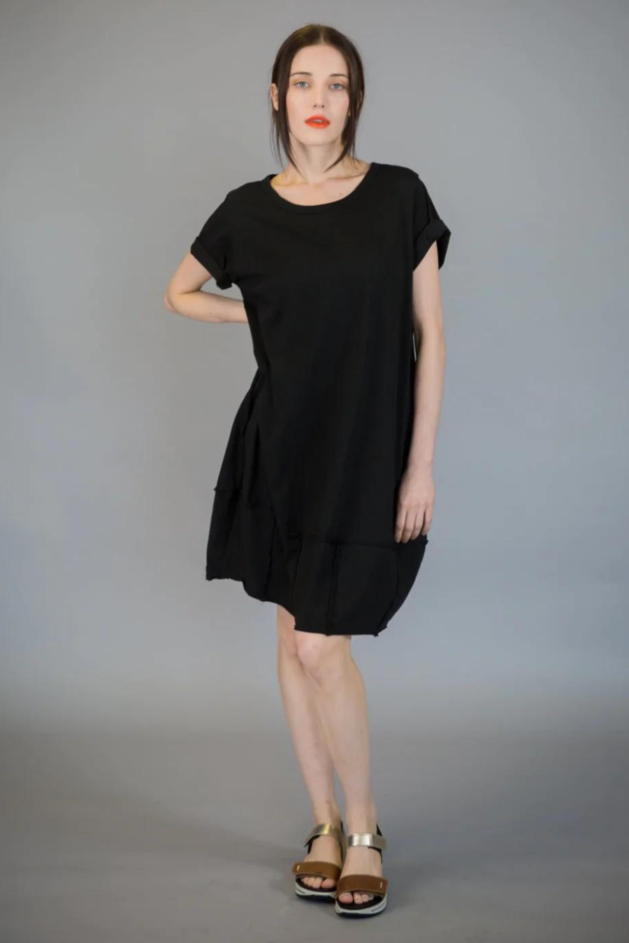 Short Sleeve Cotton Balloon Tunic/Dress