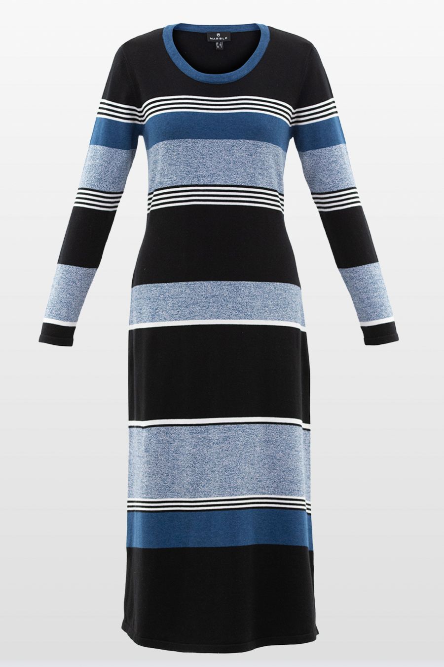 Multi Stripe Cotton Knit Dress ONLINE ONLY