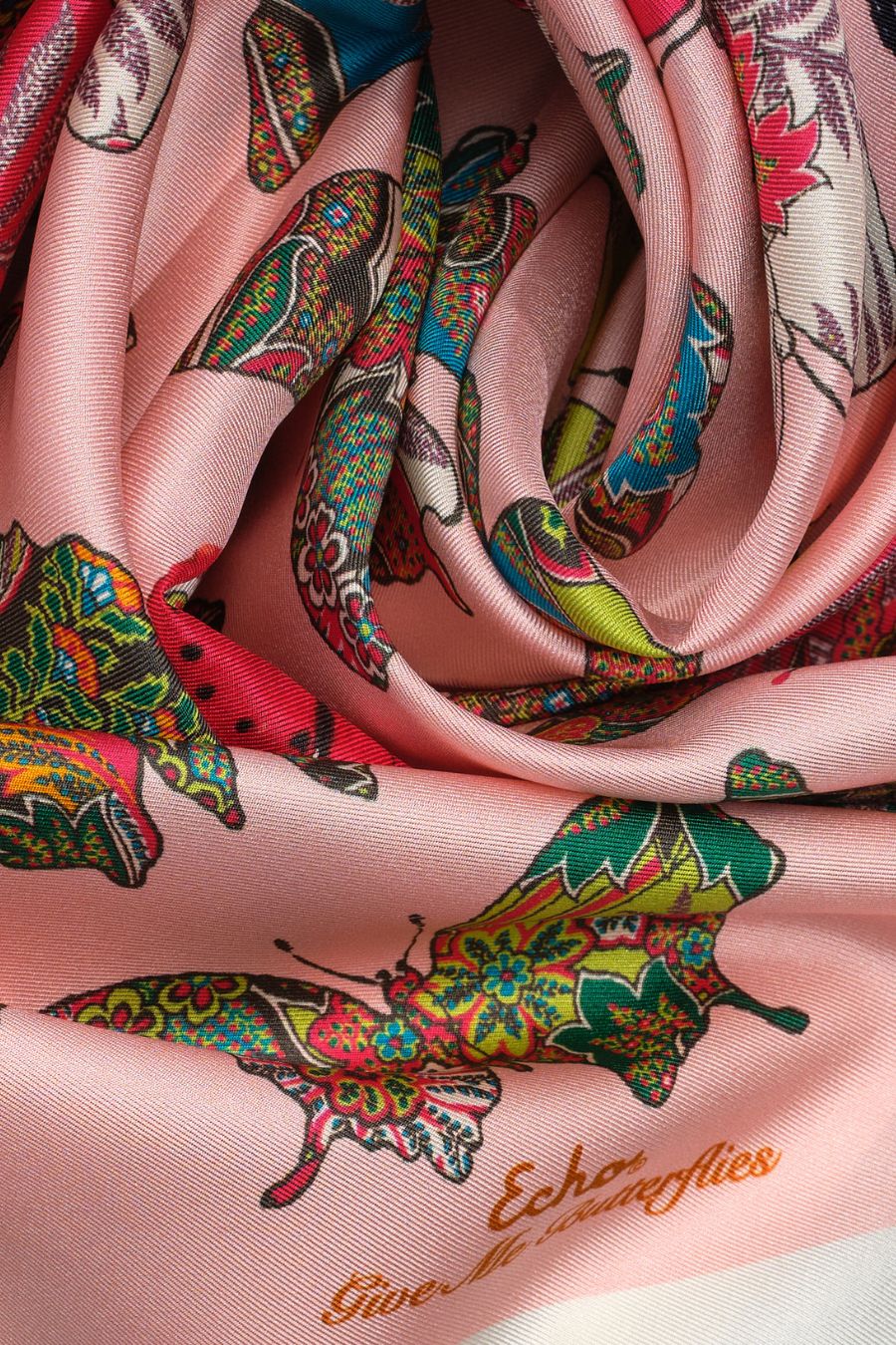 Give Me Butterflies Silk Square Scarf