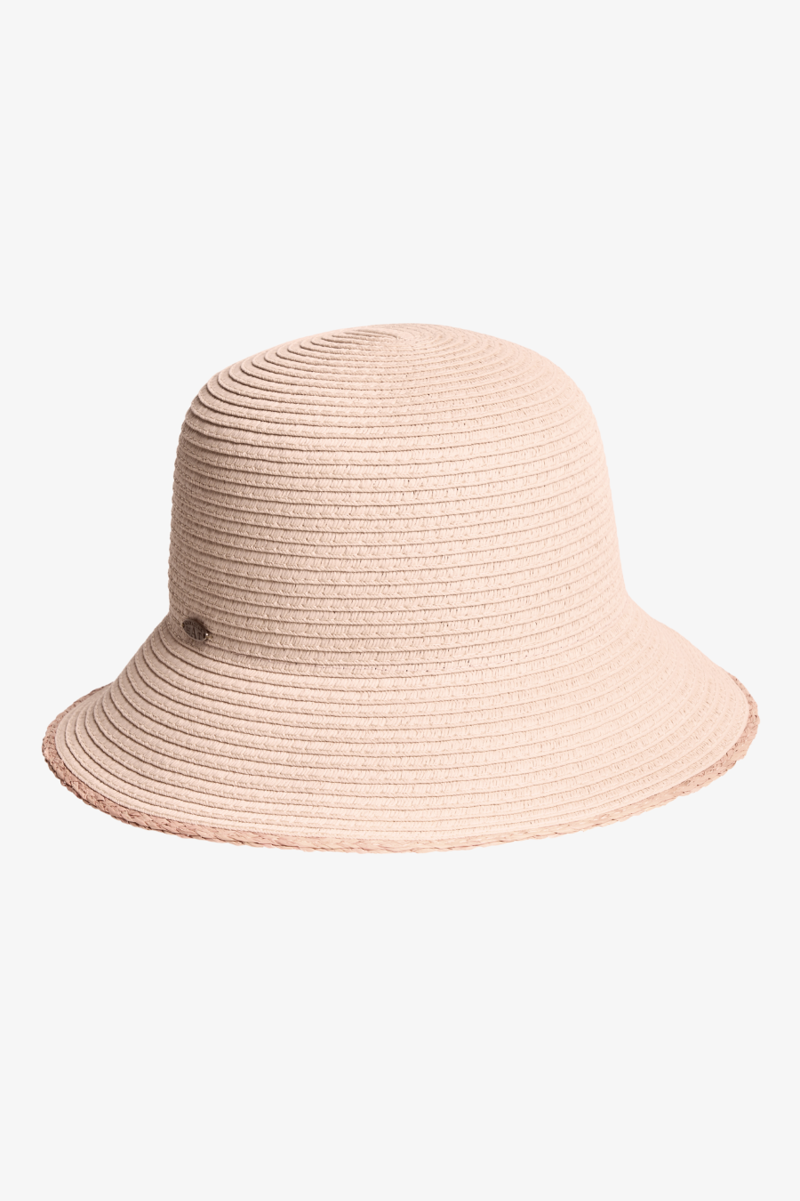 Cleo-Cloche with Brim and Raffia Trim