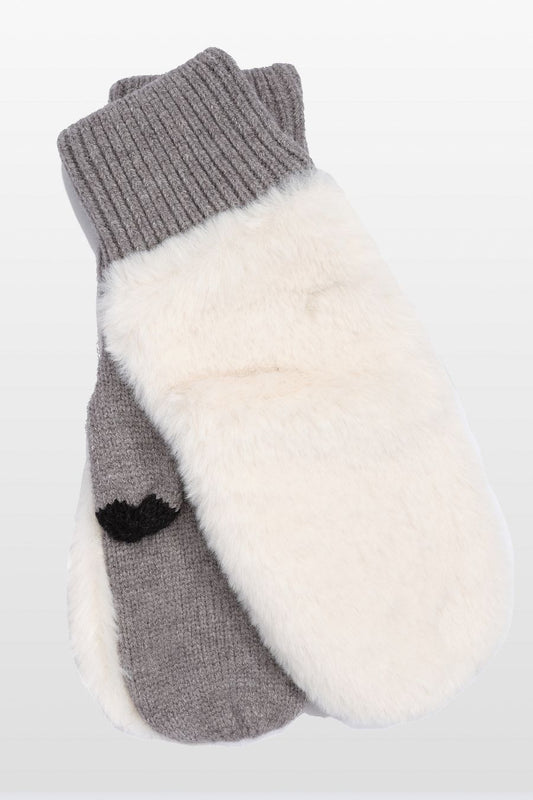Faux Fur Mitten