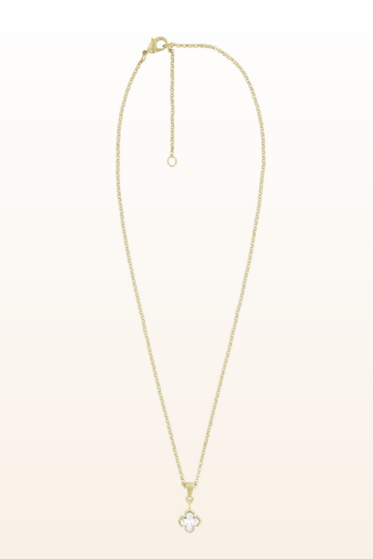 Matt Gold Small Cross Necklace