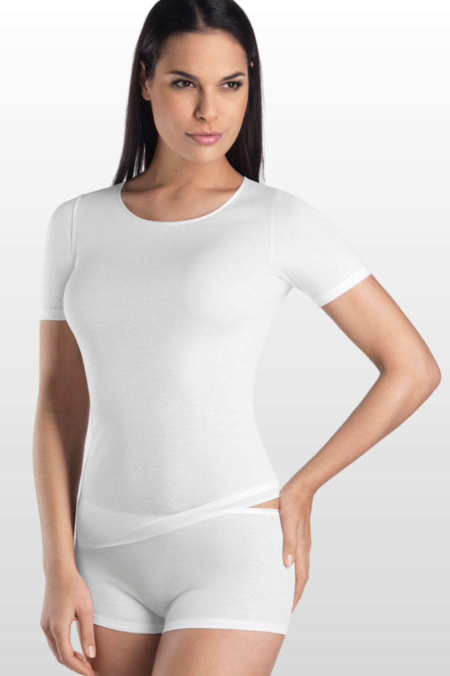 Cotton Seamless Short Sleeve Shirt