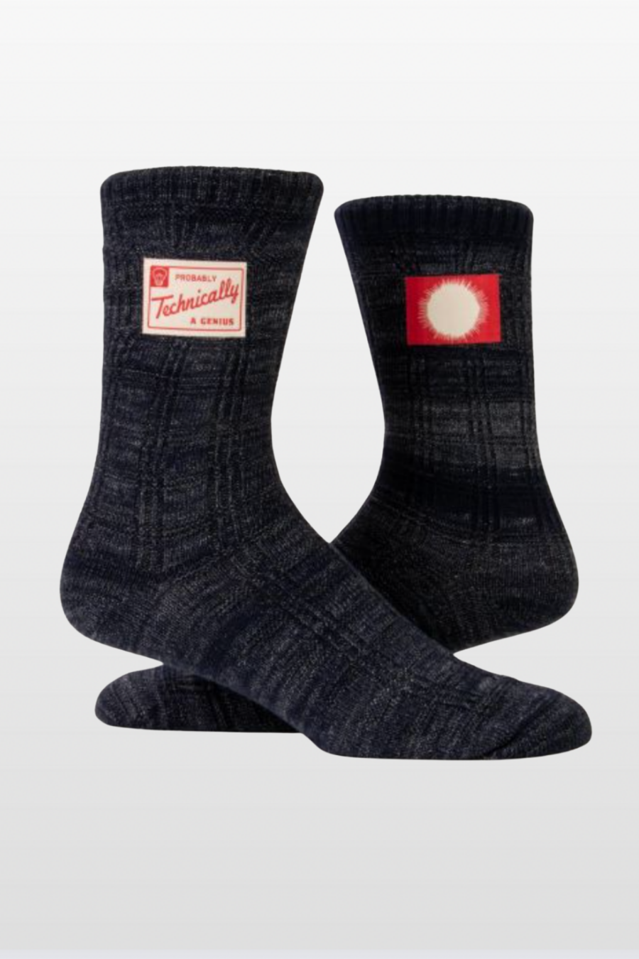 Cotton Crew "Tag" Socks from Blue Q