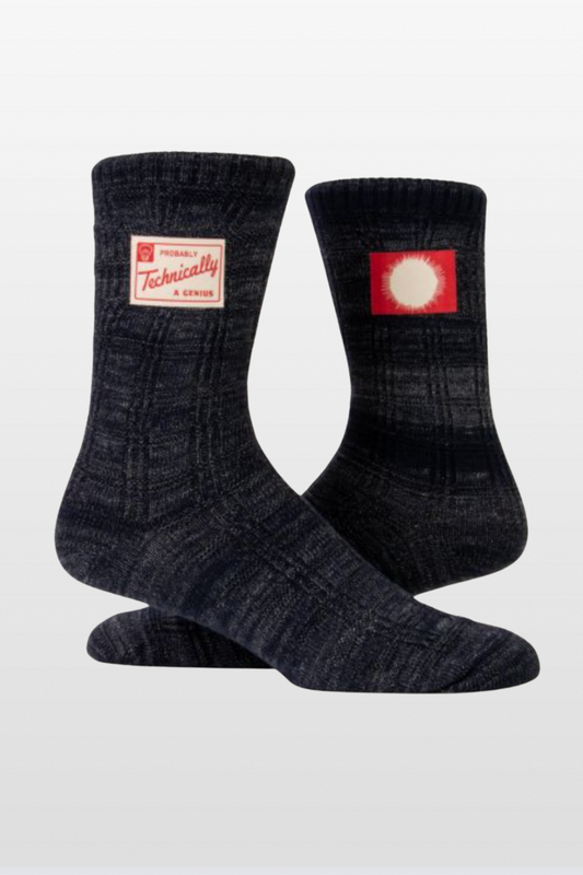 Cotton Crew "Tag" Socks from Blue Q