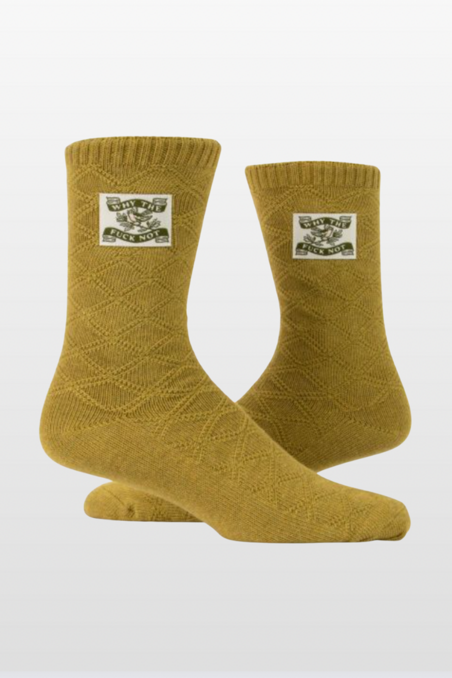 Cotton Crew "Tag" Socks from Blue Q