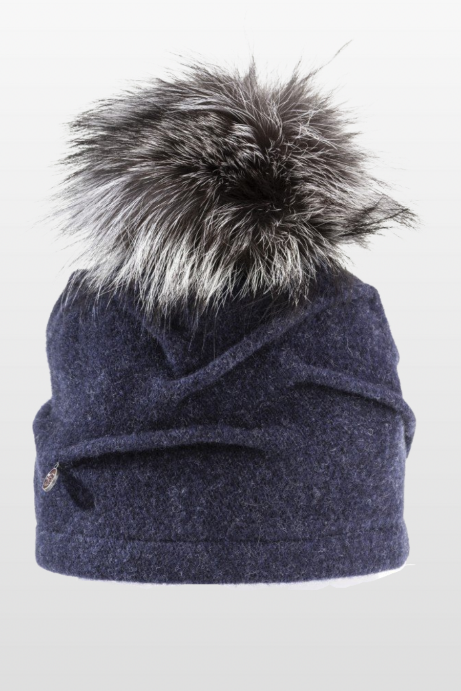 Clareta Wool Hat with Fur Pom Pom