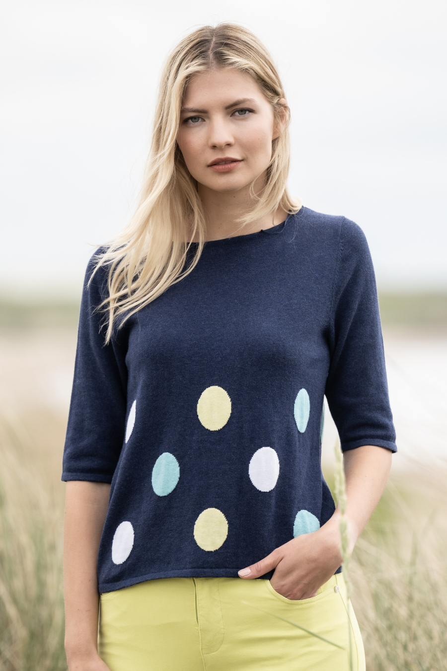 Dot Cotton Sweater ONLINE ONLY