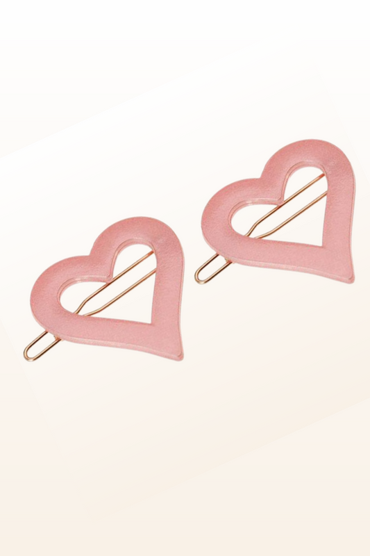 Sweetheart Barrette Pair