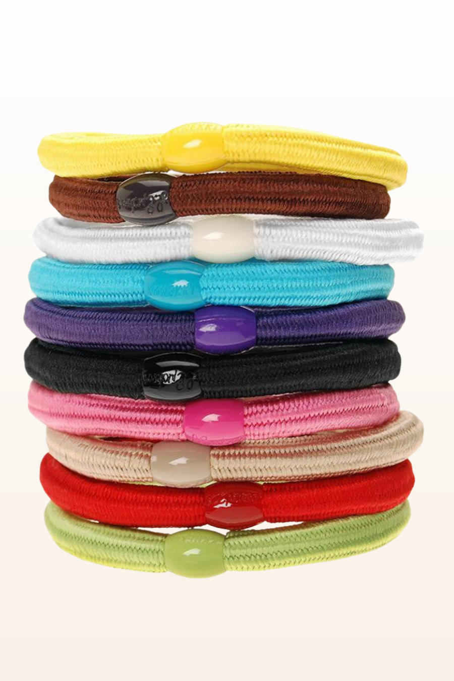 Solid Stretch Hair Elastics 10 Pack