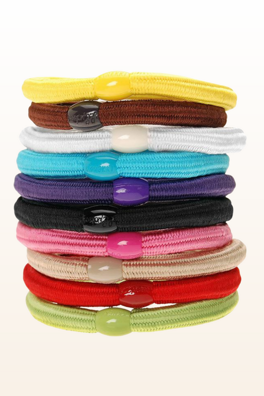 Solid Stretch Hair Elastics 10 Pack