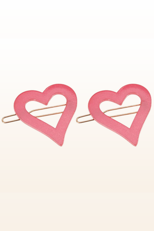 Sweetheart Barrette Pair