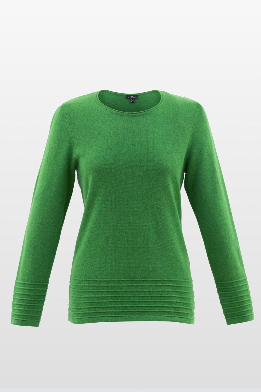 Raised Knit Detail Round Neck Sweater ONLINE ONLY