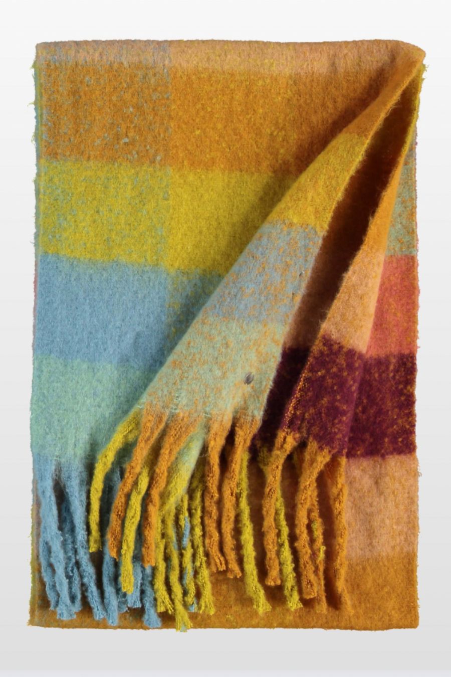 Colour-block Bouclé