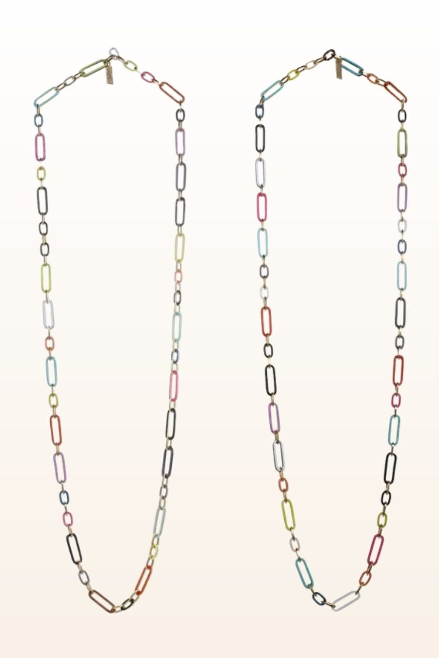 Amber Necklace Long Multi