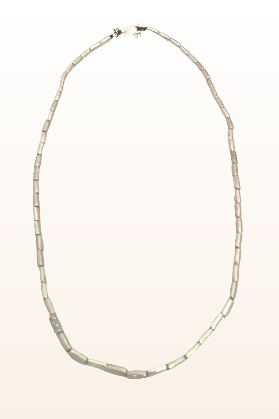 Tube Necklace with Stone Detail