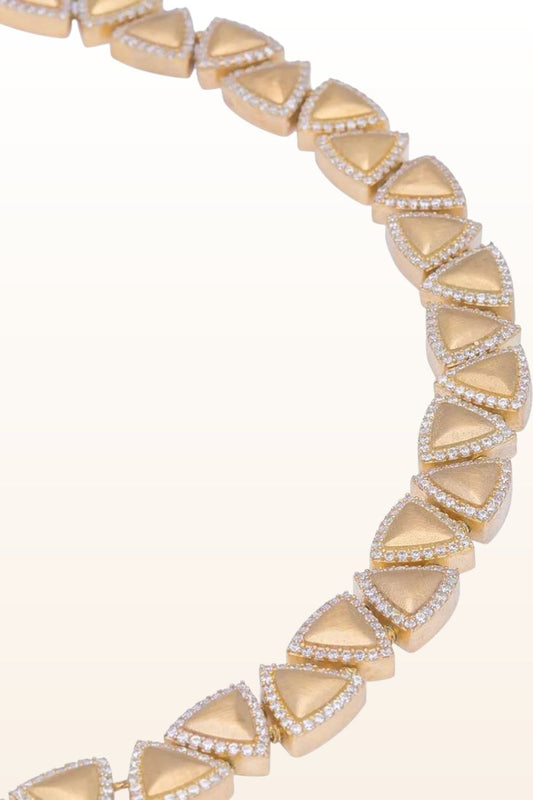 Glam Necklace-Triangle Links