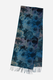 Painted Floral Scarf