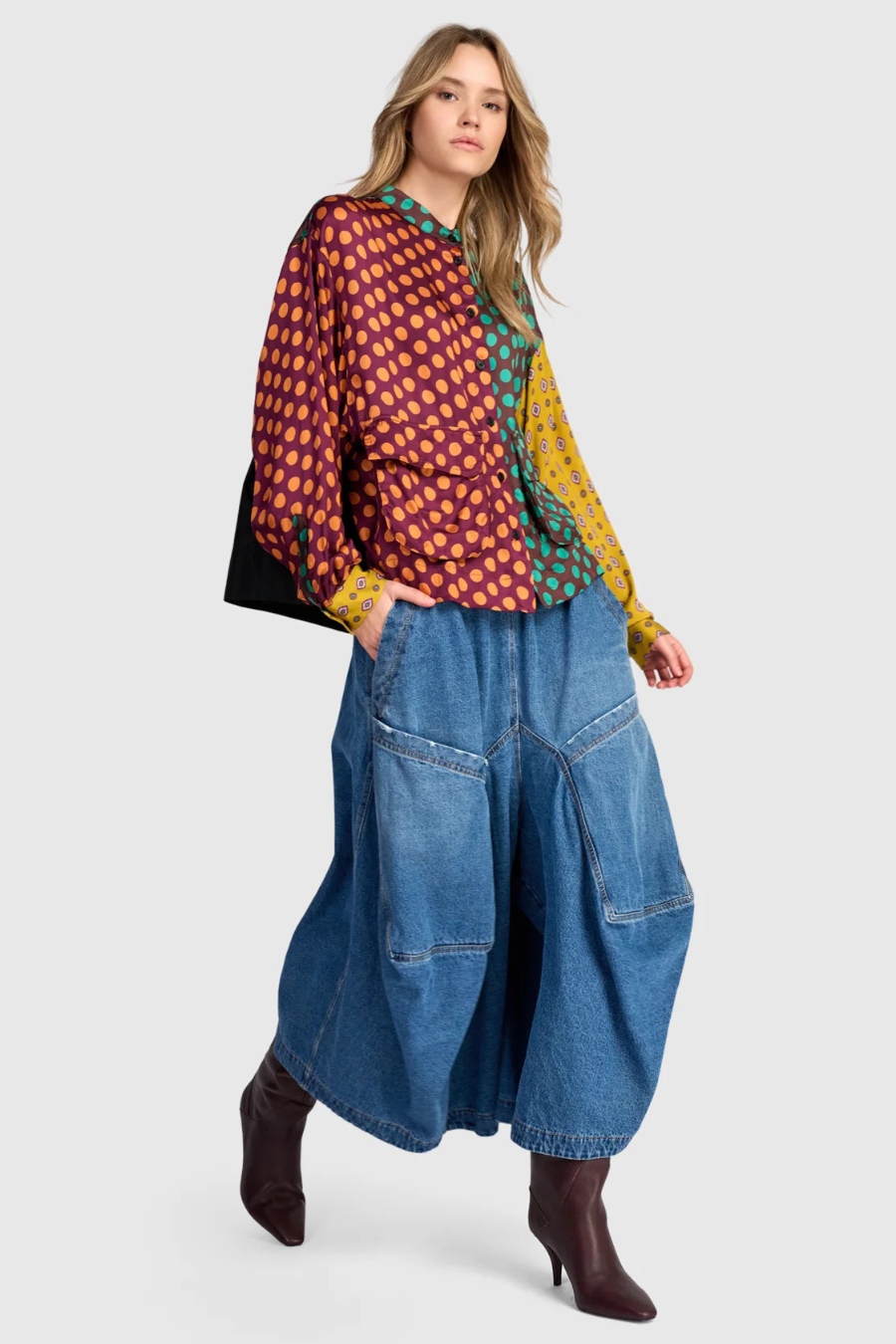 Polychrome Shirt, Primary Colour Mix