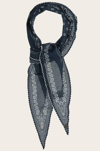 Bandana Diamond Scarf with Crochet Edge-COMING SOON