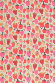 Strawberries Forever Silk Scarf