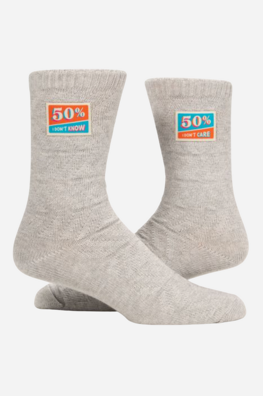 Cotton Crew "Tag" Socks from Blue Q