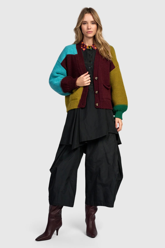 Carnival Chunky Cardigan, Primary Colour Mix