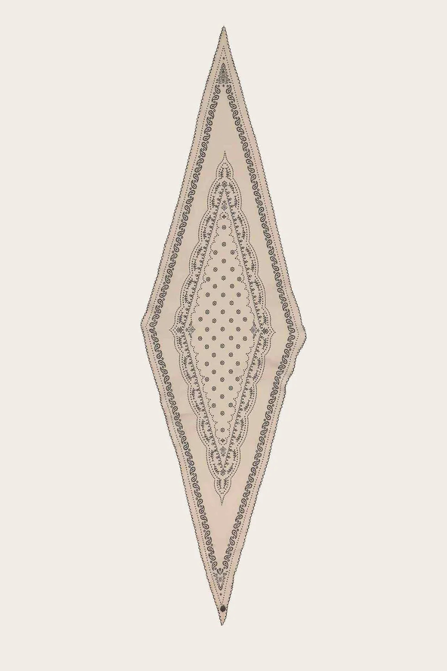 Bandana Diamond Scarf with Crochet Edge-COMING SOON