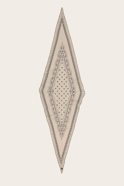 Bandana Diamond Scarf with Crochet Edge-COMING SOON