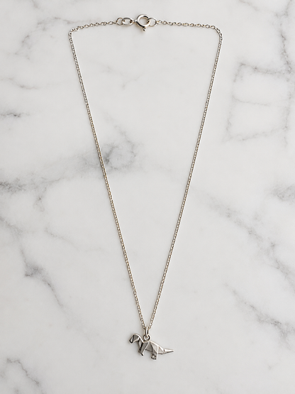 Origami Sterling Silver Pendant Necklaces