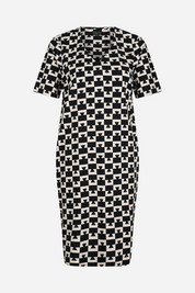 Patterned V-Neck Dress