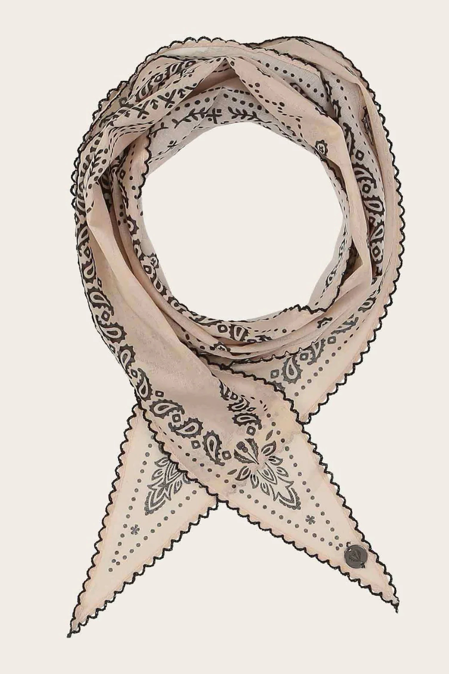 Bandana Diamond Scarf with Crochet Edge-COMING SOON