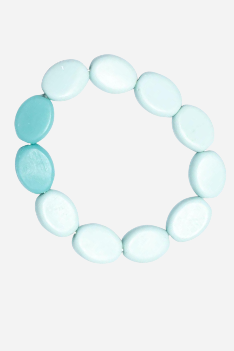 Resin Two Tone Elasticized Bracelet