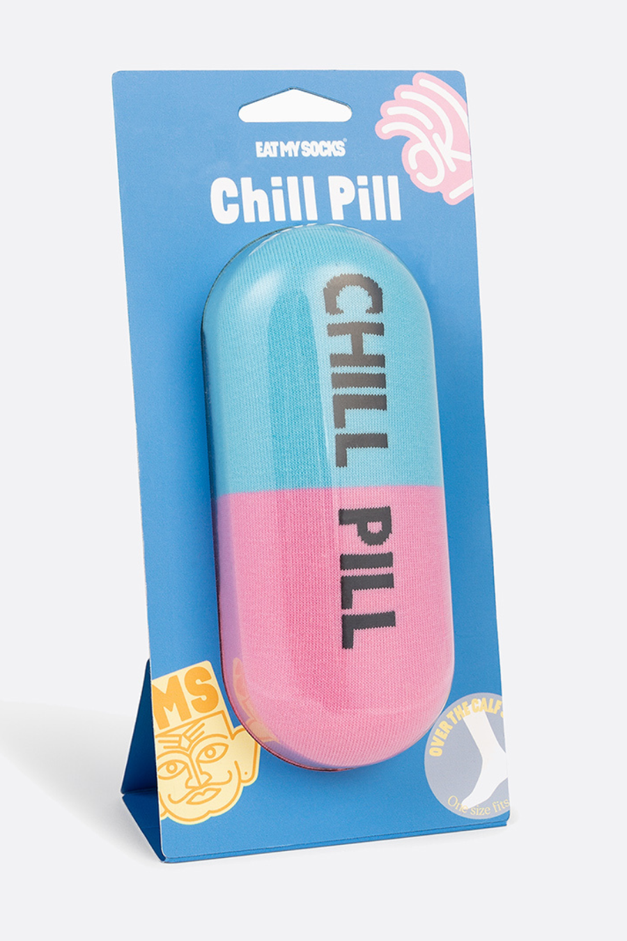 Unisex Chill Pill Sock-3D Packaging