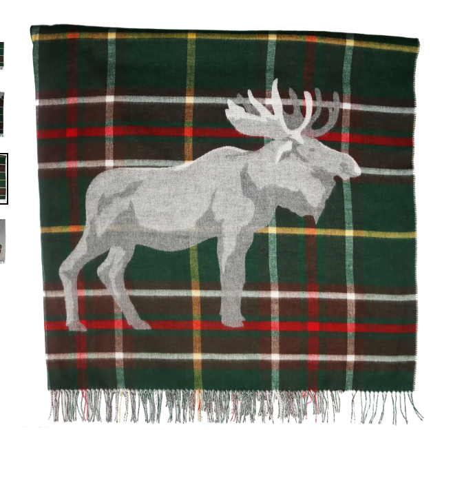 Newfoundland Moose Tartan Cashmink Throw