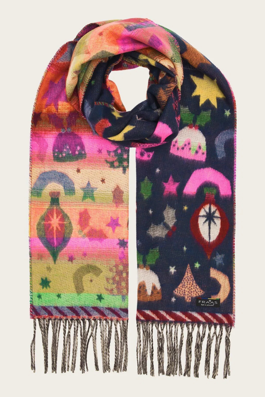 Christmas Motif Cashmink Scarf-COMING SOON