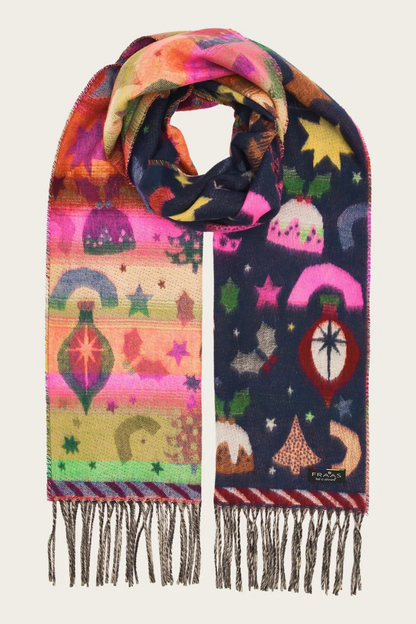 Christmas Motif Cashmink Scarf-COMING SOON