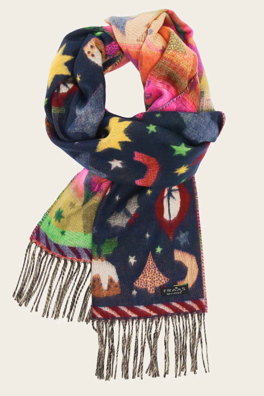 Christmas Motif Cashmink Scarf-COMING SOON