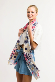 Daisy Power Cotton Scarf
