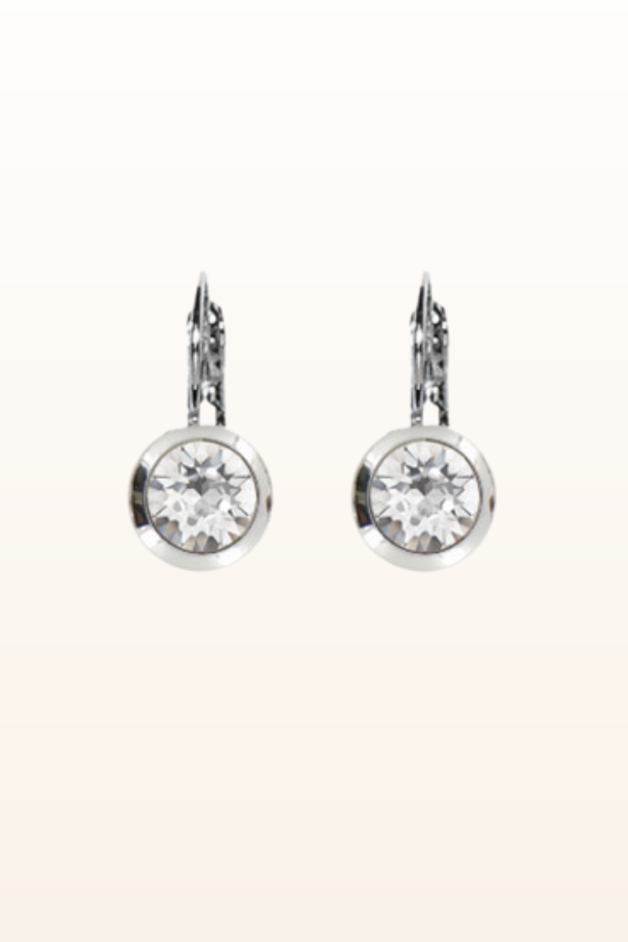 Ella Rhodium Euroback Earring