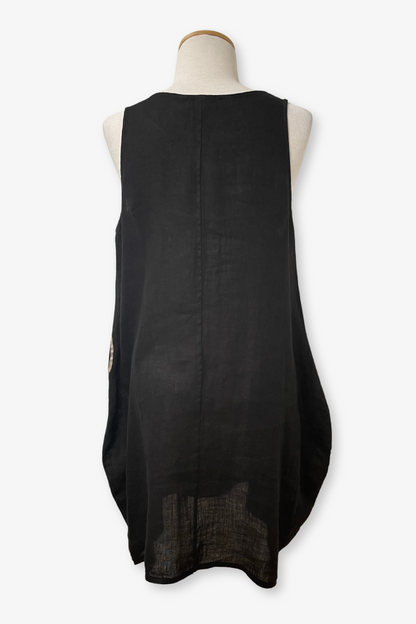 Sleeveless Linen Bubble Tunic/Dress
