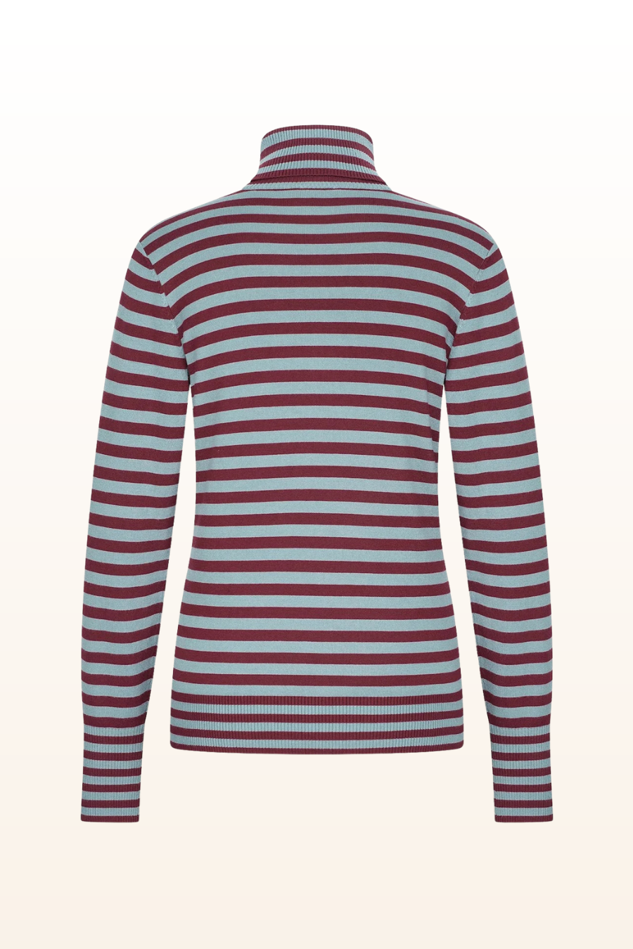 Stripe Bamboo Turtle Neck