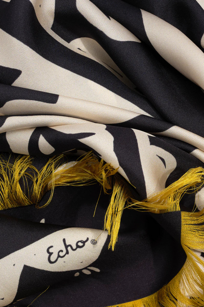 Park Paisley Oversized Silk Square Scarf