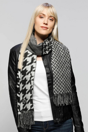 Patchwork Houndstooth Cashmink