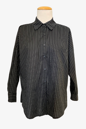 Stripe Boyfriend Cotton Shirt