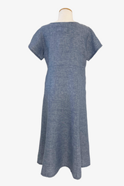 Britta Dress in Cross Dyed Linen