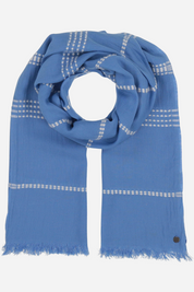 Pick Stitch Stripes Cotton Scarf