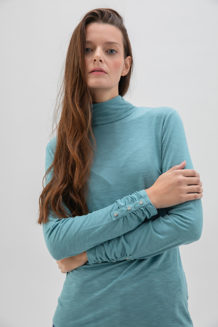 Turtleneck Long Sleeve Top